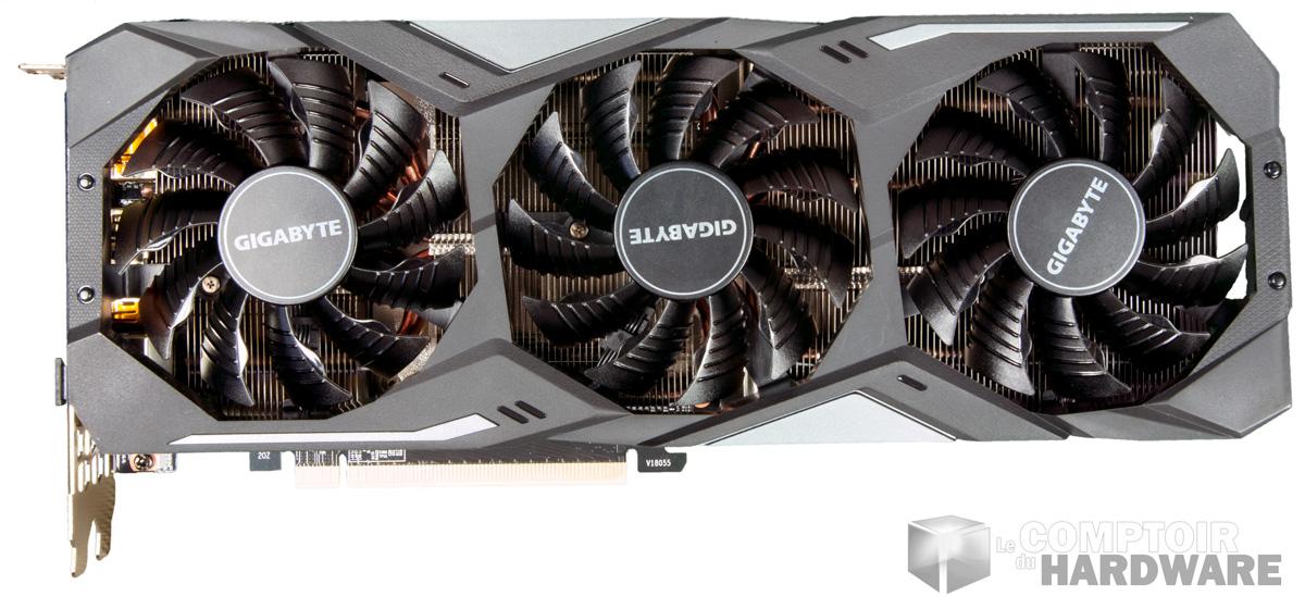 gigabyte rtx 2080 gaming oc - vue de face