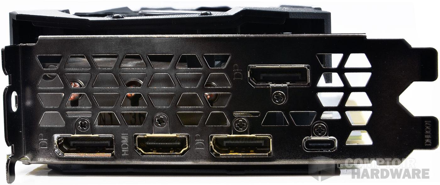 gigabyte rtx 2080ti gaming oc connecteurs / épaisseur du ventirad