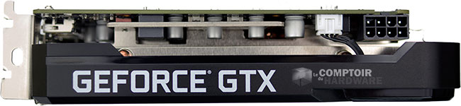 Palit GTX 1660 Ti StormX : connecteurs d'alimentation [cliquer pour agrandir]