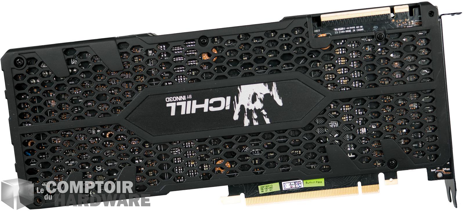 inno 3d rtx 2080 ti ichill black - vue de derrière