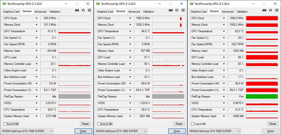 gpuz msi 1650s freq t