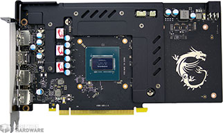 MSI GTX 1650 SUPER Gaming X : radiateur mémoire et VRM [cliquer pour agrandir]