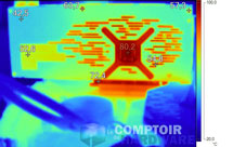 Image infrarouge Radeon VII en charge [cliquer pour agrandir]