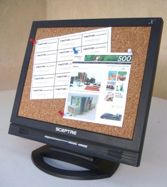 ecran lcd tableau affichage liege