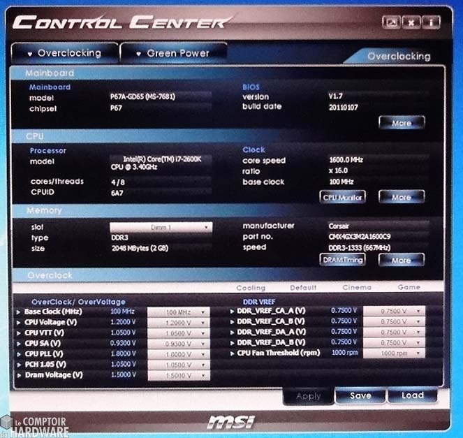 msi p67a gd65 control center