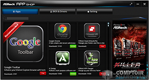 ASRock App Shop [cliquer pour agrandir]