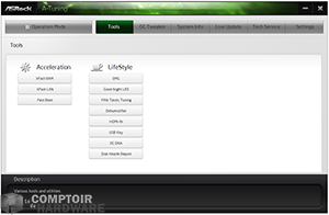 ASRock A-Tuning - Tools [cliquer pour agrandir]