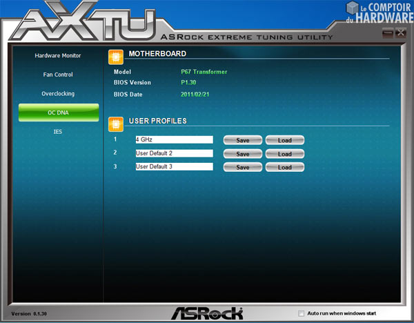 asrock p67 transformer cd axtu ocdna