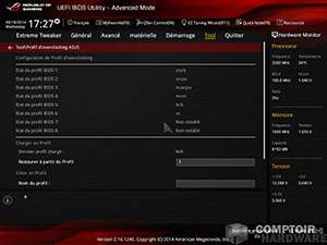 Profils doverclocking [cliquer pour agrandir]