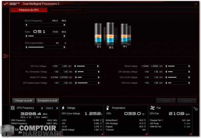 asus rog strix z490-i - ai tweaker III : TPU [cliquer pour agrandir]