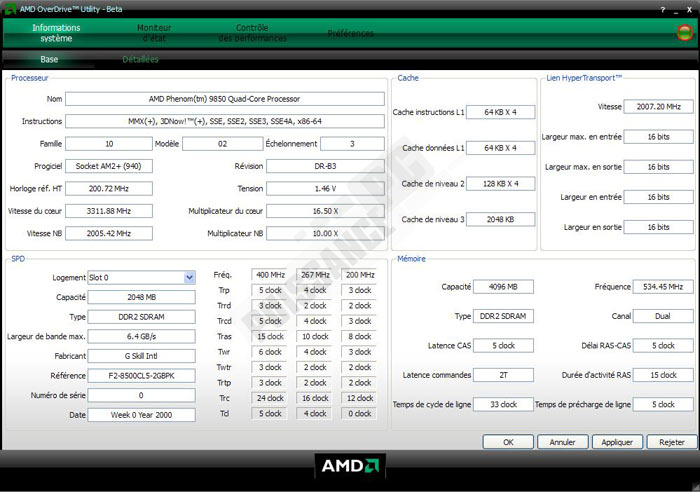 overdrive m3a79t puissance pc