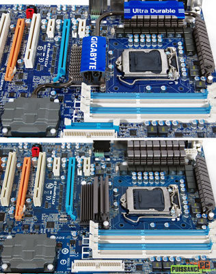 Gigabyte EP55-UD4P et P55-UD5 radiateur [cliquer pour agrandir]