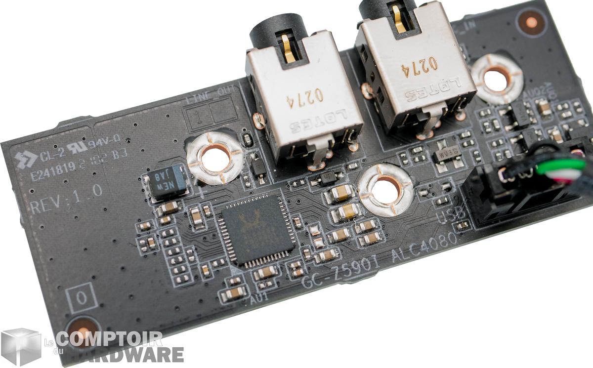 gigabyte z590i vision d - circuit audio