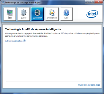 Intel RST 10.5 [cliquer pour agrandir]