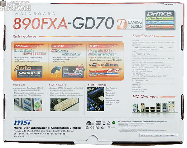 msi 890fxa gd70 box verso