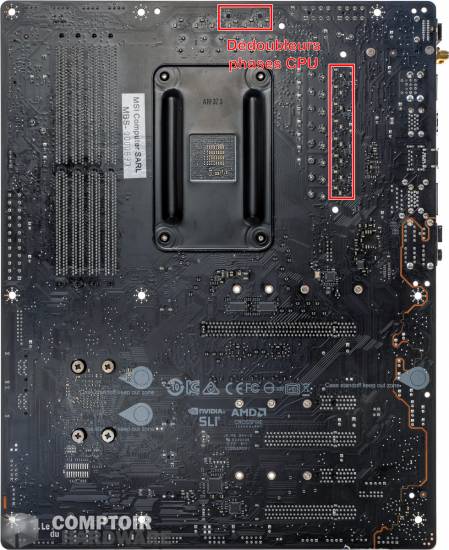 msi x570 meg unify - pcb en vue de dos [cliquer pour agrandir]