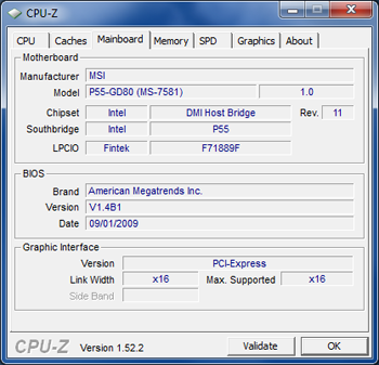 P55-GD80 CPUZ [cliquer pour agrandir]