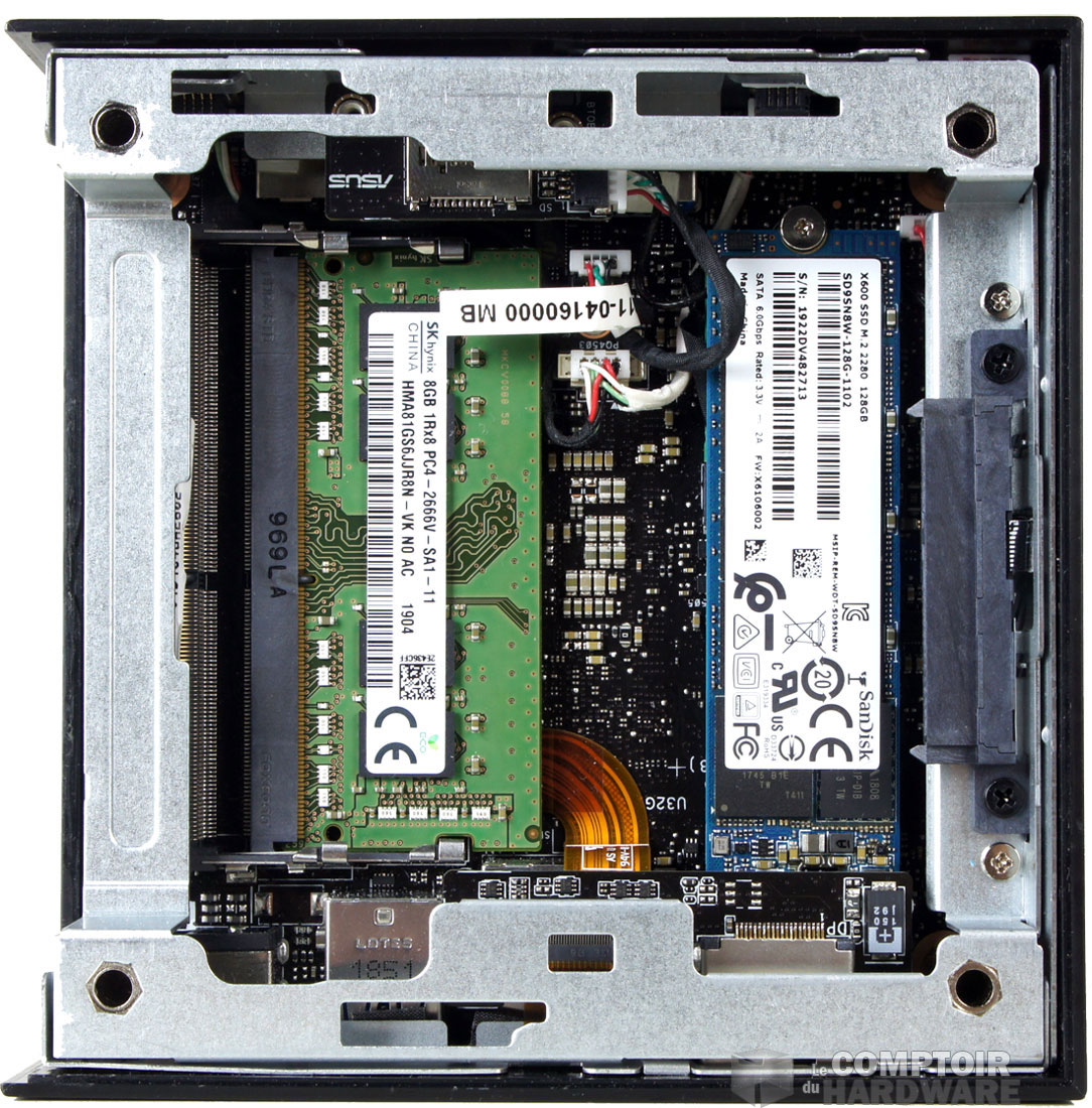 Stick de mémoire et SSD sur le PN62