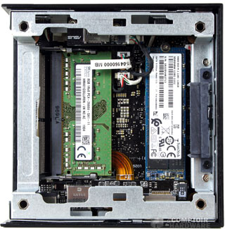 Stick de mémoire et SSD sur le PN62 [cliquer pour agrandir]
