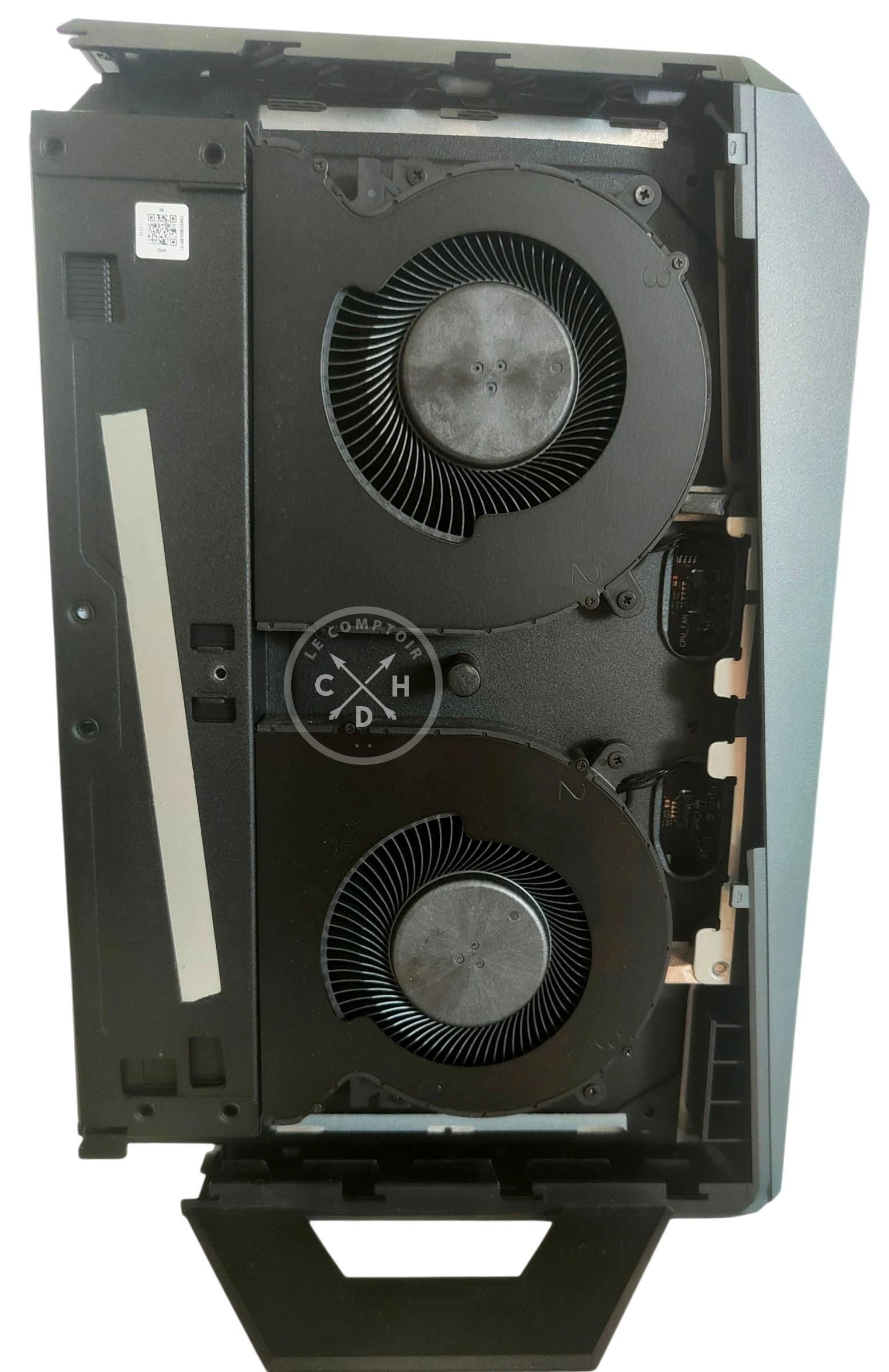 Deux ventilateurs en aspiration.