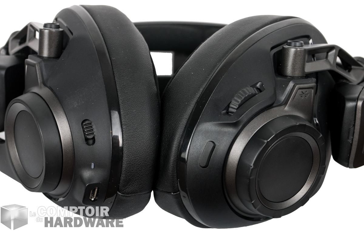 sennheiser gsp 670 - commandes et prises du casque