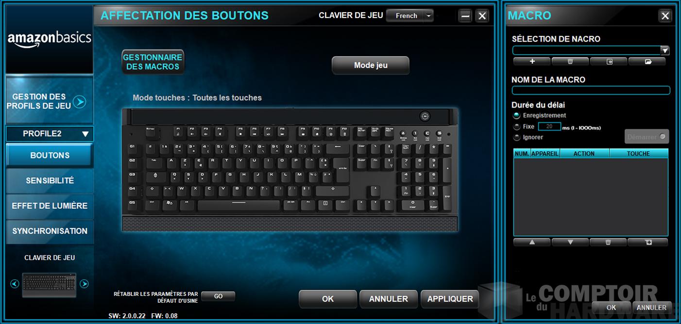 amazon basics : le clavier