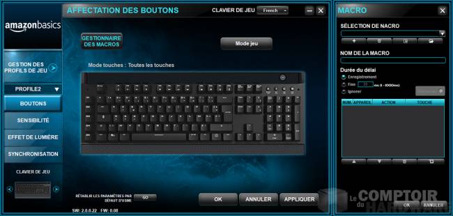 amazon basics : le clavier [cliquer pour agrandir]