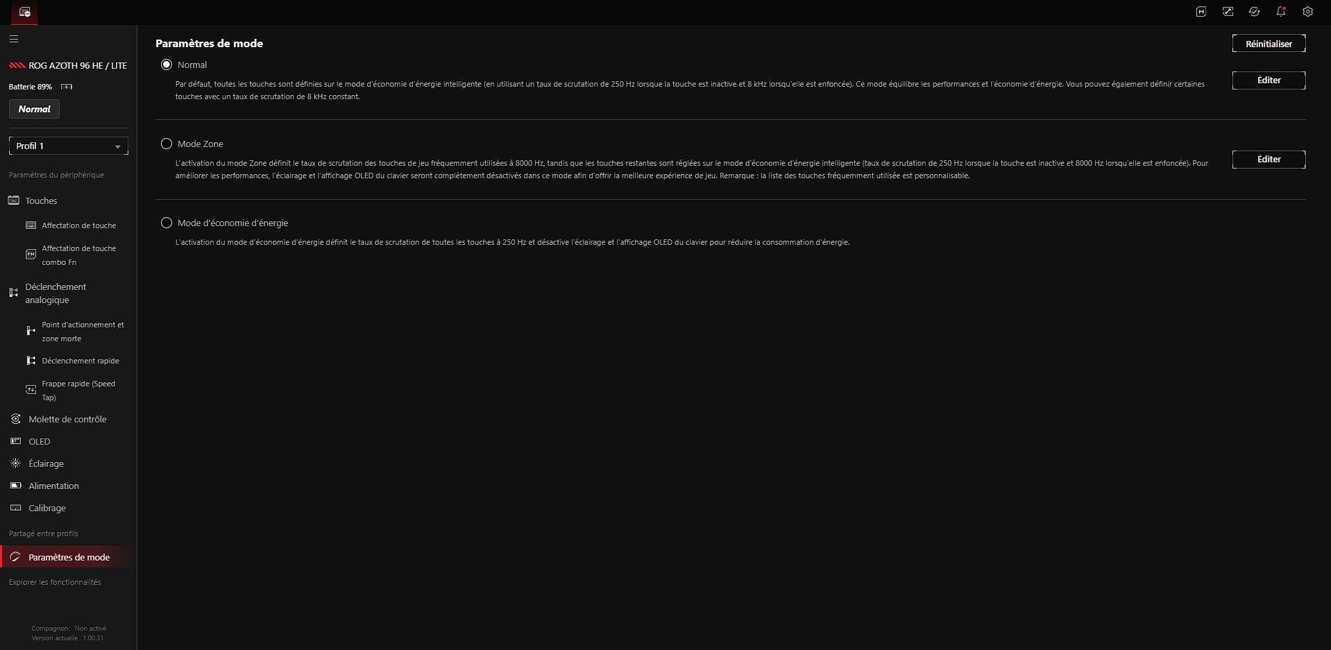 Trois modes [cliquer pour agrandir]