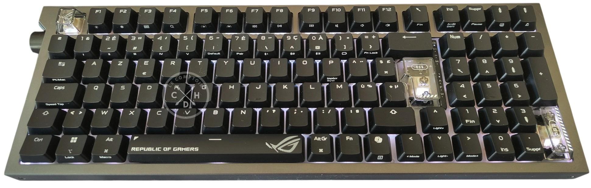 clavier rgb blanc