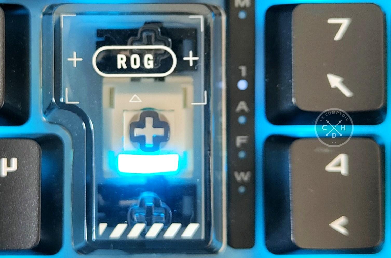 clavier touche entree transparente