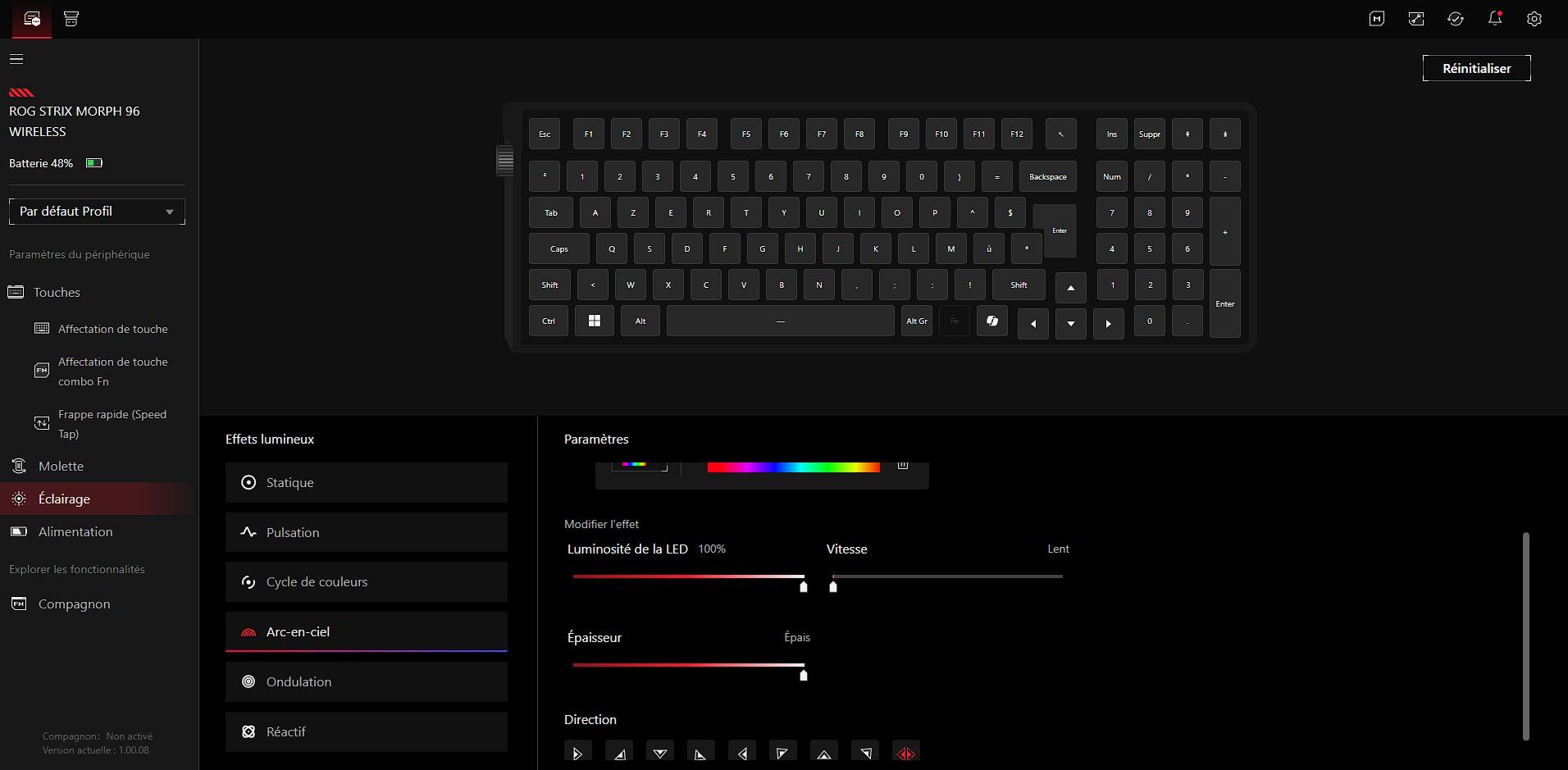 Vous aurez de quoi varier les effets RGB [cliquer pour agrandir]