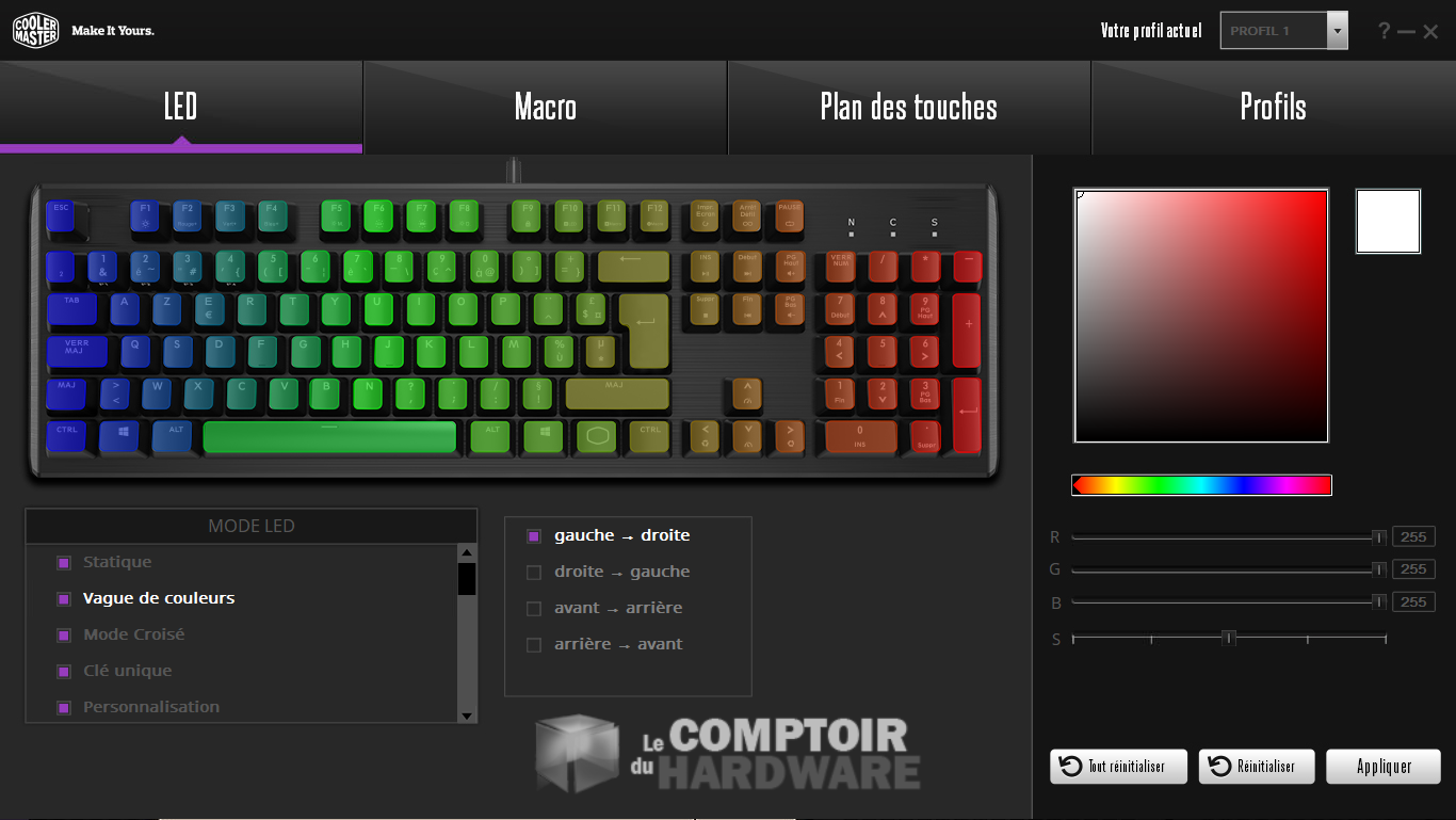 Cooler Master Portal et ses couleurs