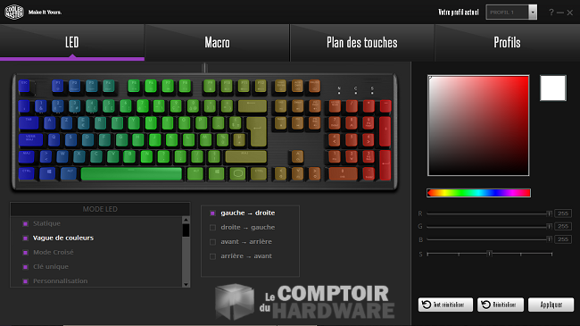 Cooler Master Portal et ses couleurs [cliquer pour agrandir]