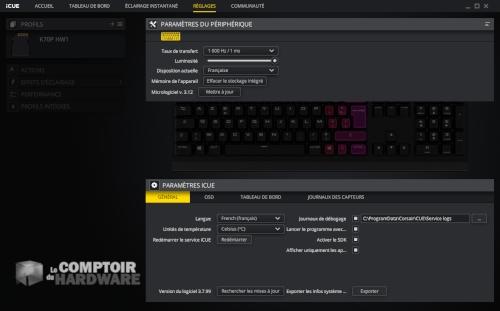 Corsair iCUE sous toutes ses coutures [cliquer pour agrandir]