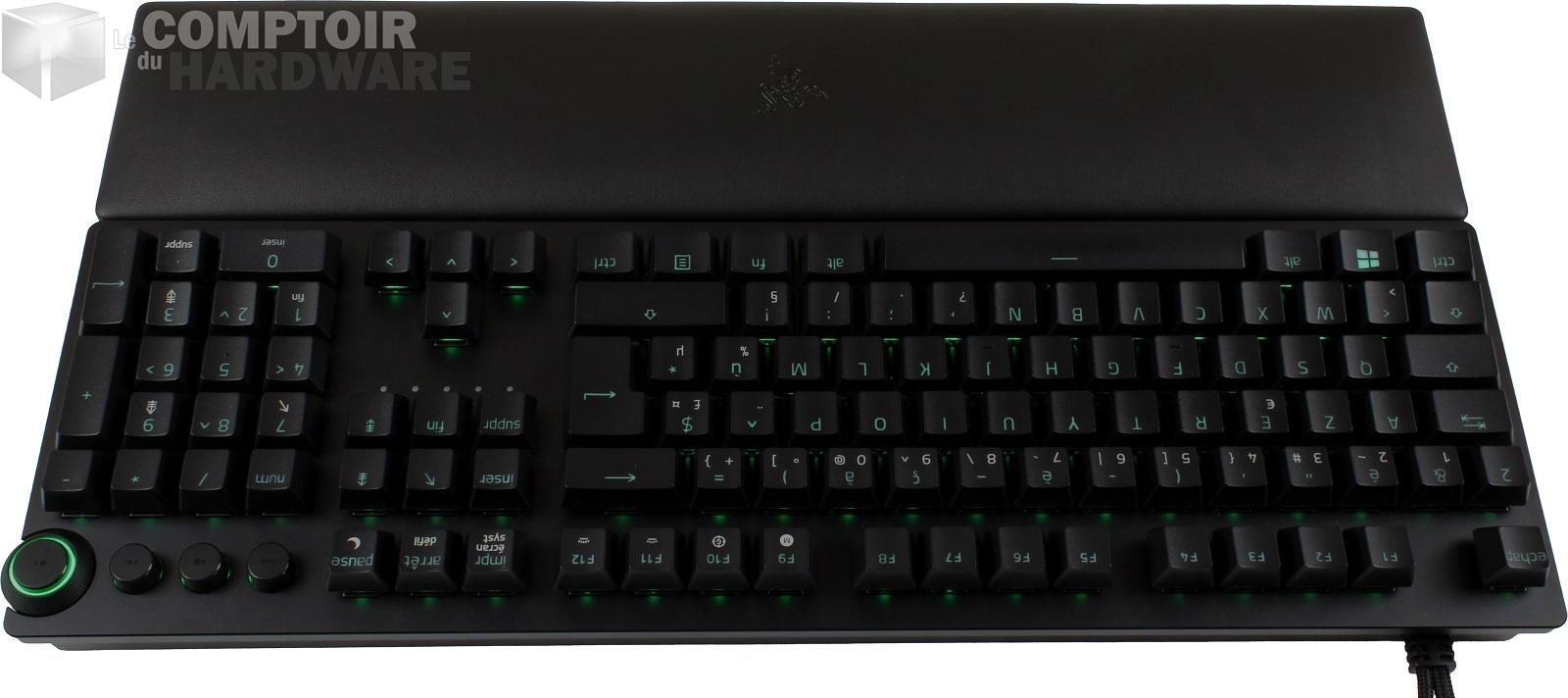 Isolé Du Clavier De Jeu Analogique Razer Huntsman V2 Top View