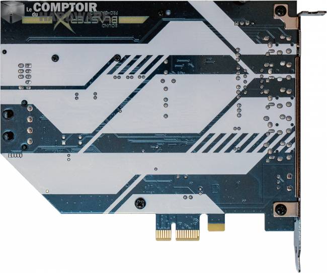 creative sound blasterx ae 5 plus - vue de derrière [cliquer pour agrandir]