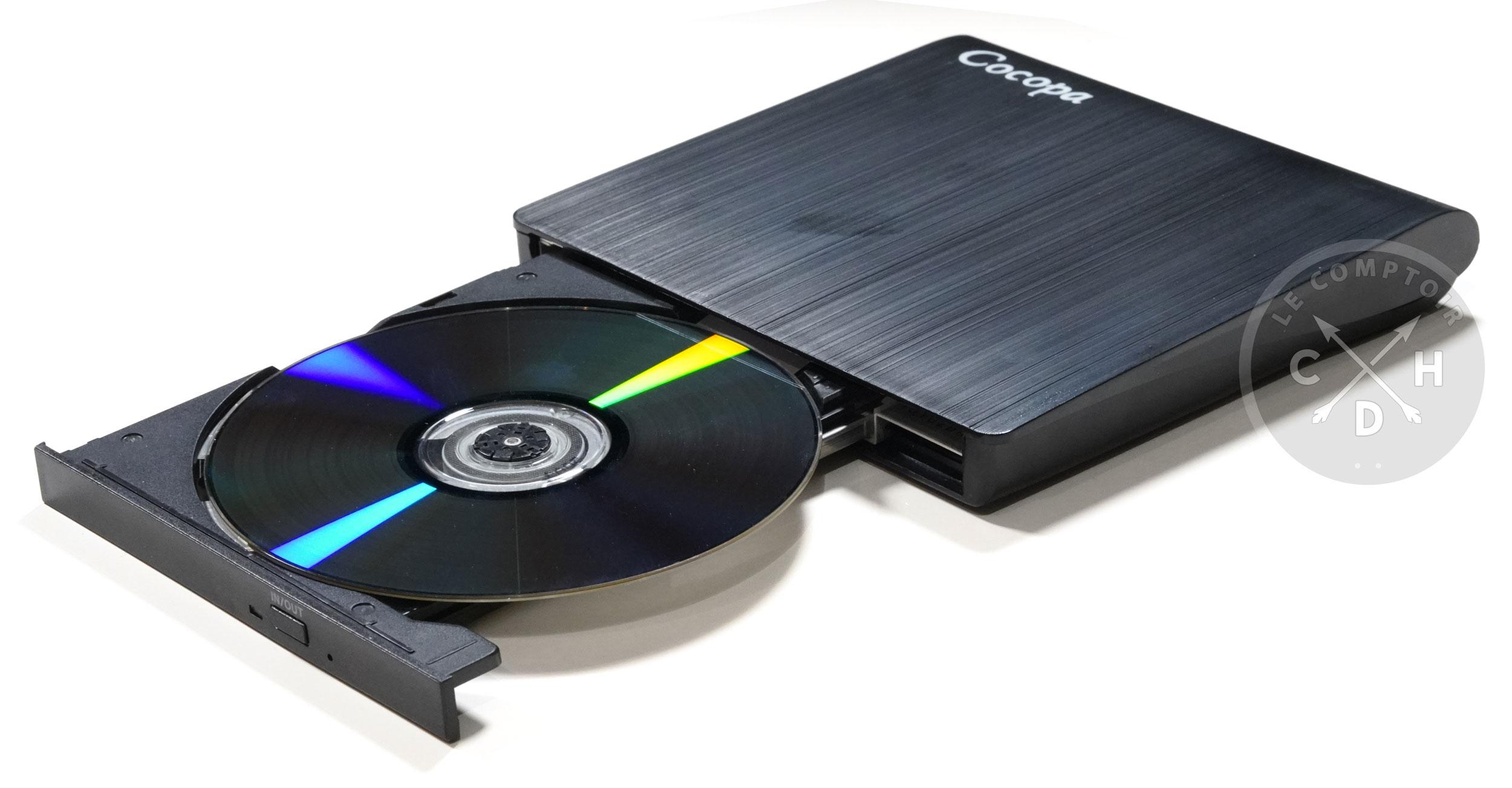 cocopa graveur dvd tiroir ouvert