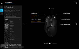 G-Hub : affectation individuelles et personnalisée des touches [cliquer pour agrandir]