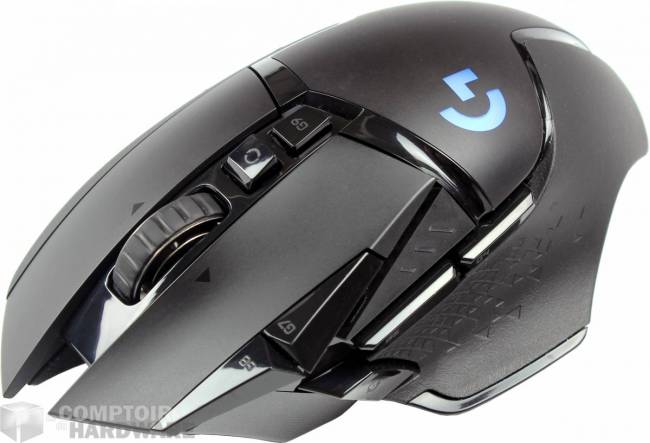 G502 LightSpeed : gros plan frontal  [cliquer pour agrandir]