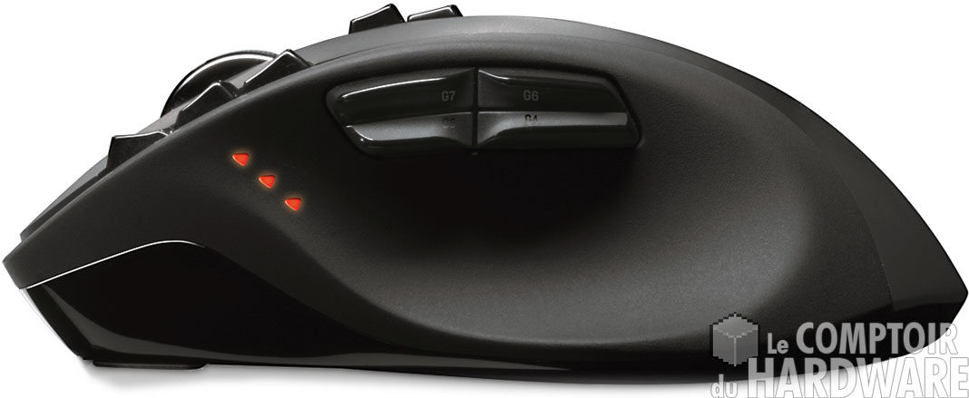 Logitech G700 - flanc gauche