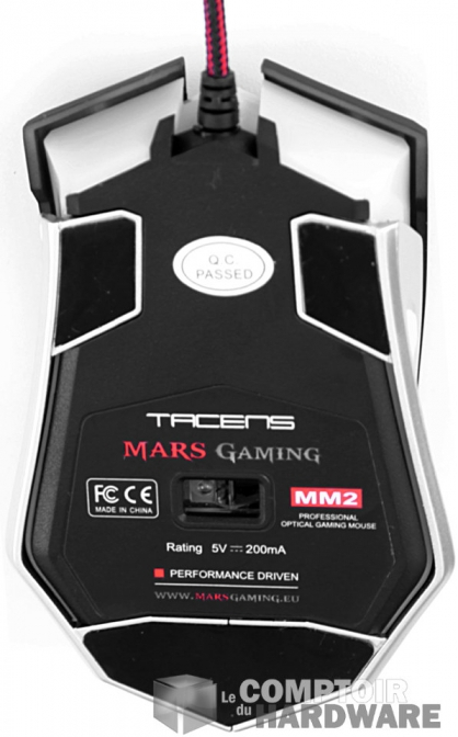 Mars Gaming MM2 de dessous