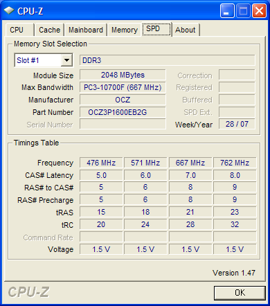 comparo ddr3 puissance-pc cpuz ocz