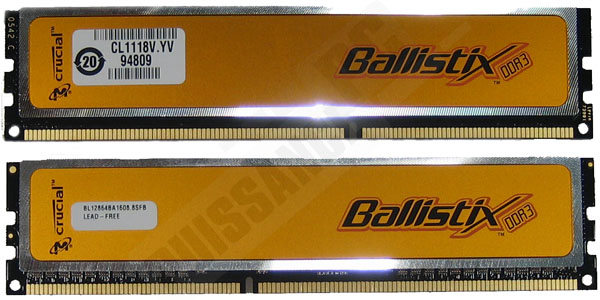 comparo ddr3 puissance-pc sticks crucial