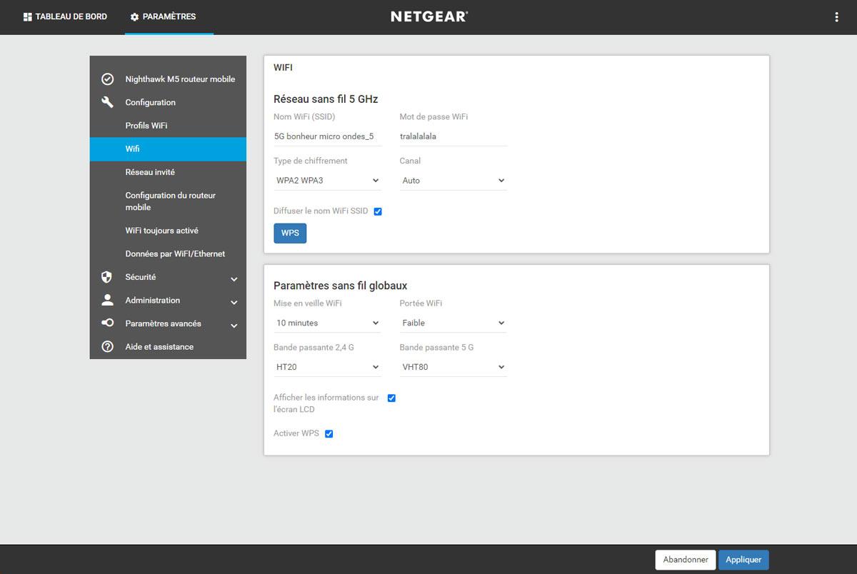 M5 interface web / config Wi-Fi