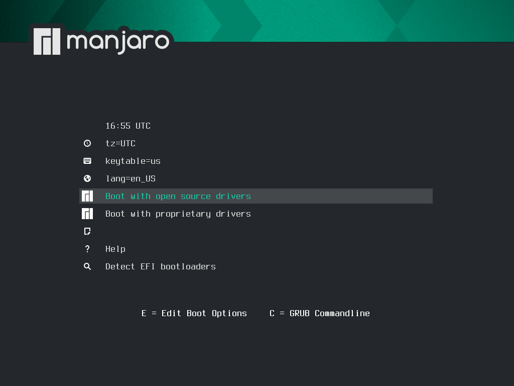 bootloader manjaro