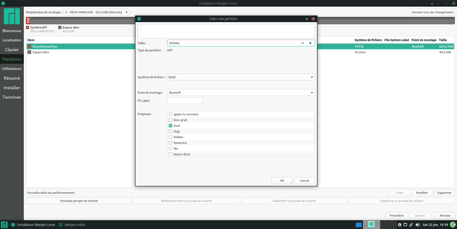 La partition EFI