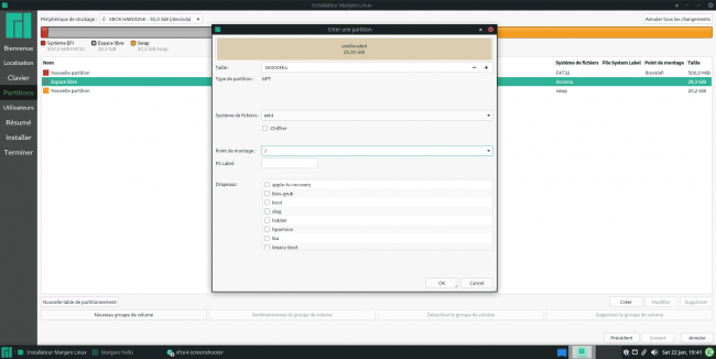 La partition /home [cliquer pour agrandir]