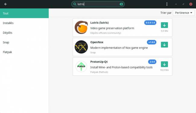 manjaro pamac lutris