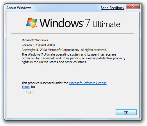windows 7 seven about 