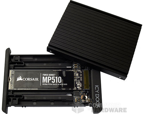 Le SSD en place [cliquer pour agrandir]